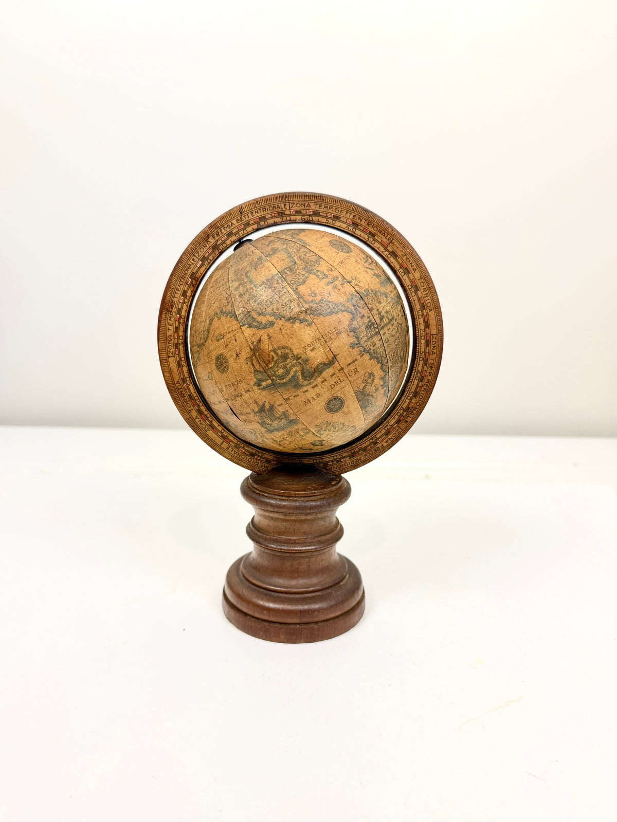 Vintage Old World Globe:  Italy