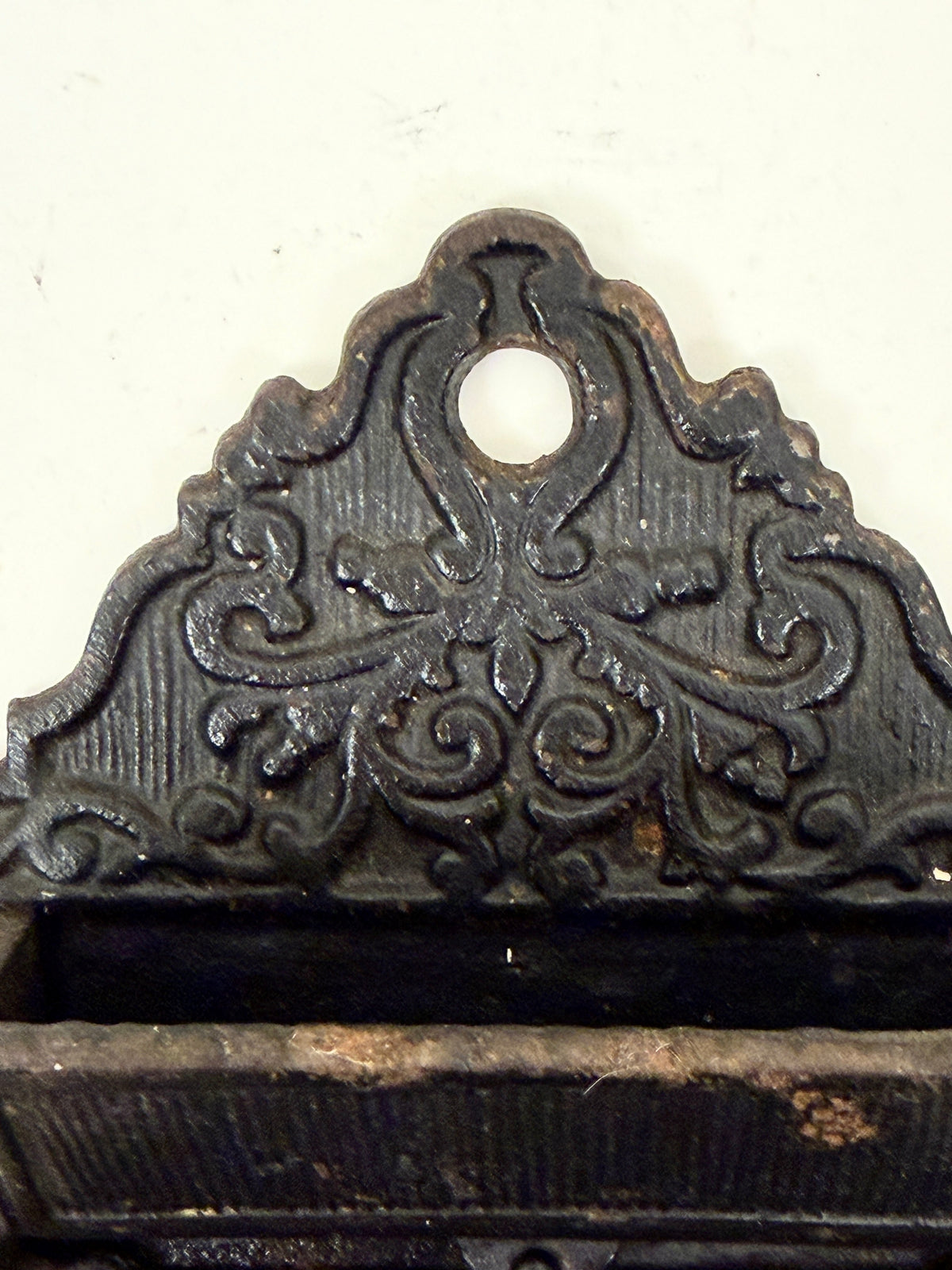Vintage Cast Iron Double Match Holder