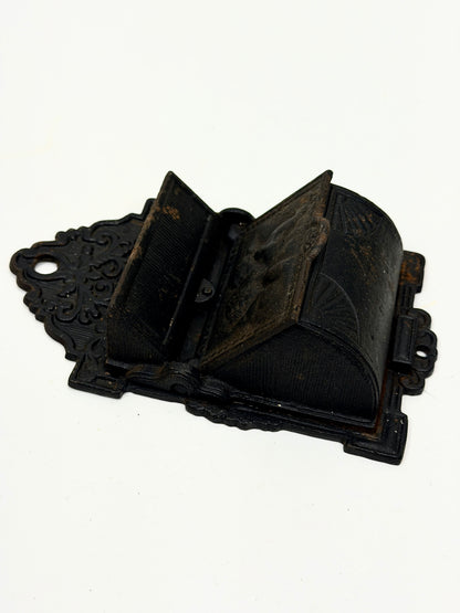 Vintage Cast Iron Double Match Holder