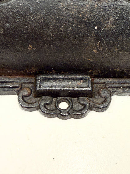 Vintage Cast Iron Double Match Holder