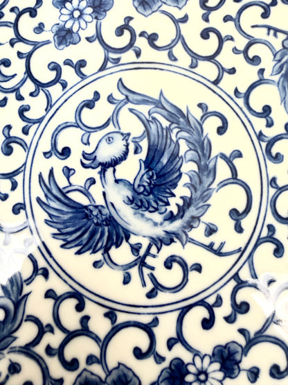 Vintage Chinoiserie Tray with Phoenix