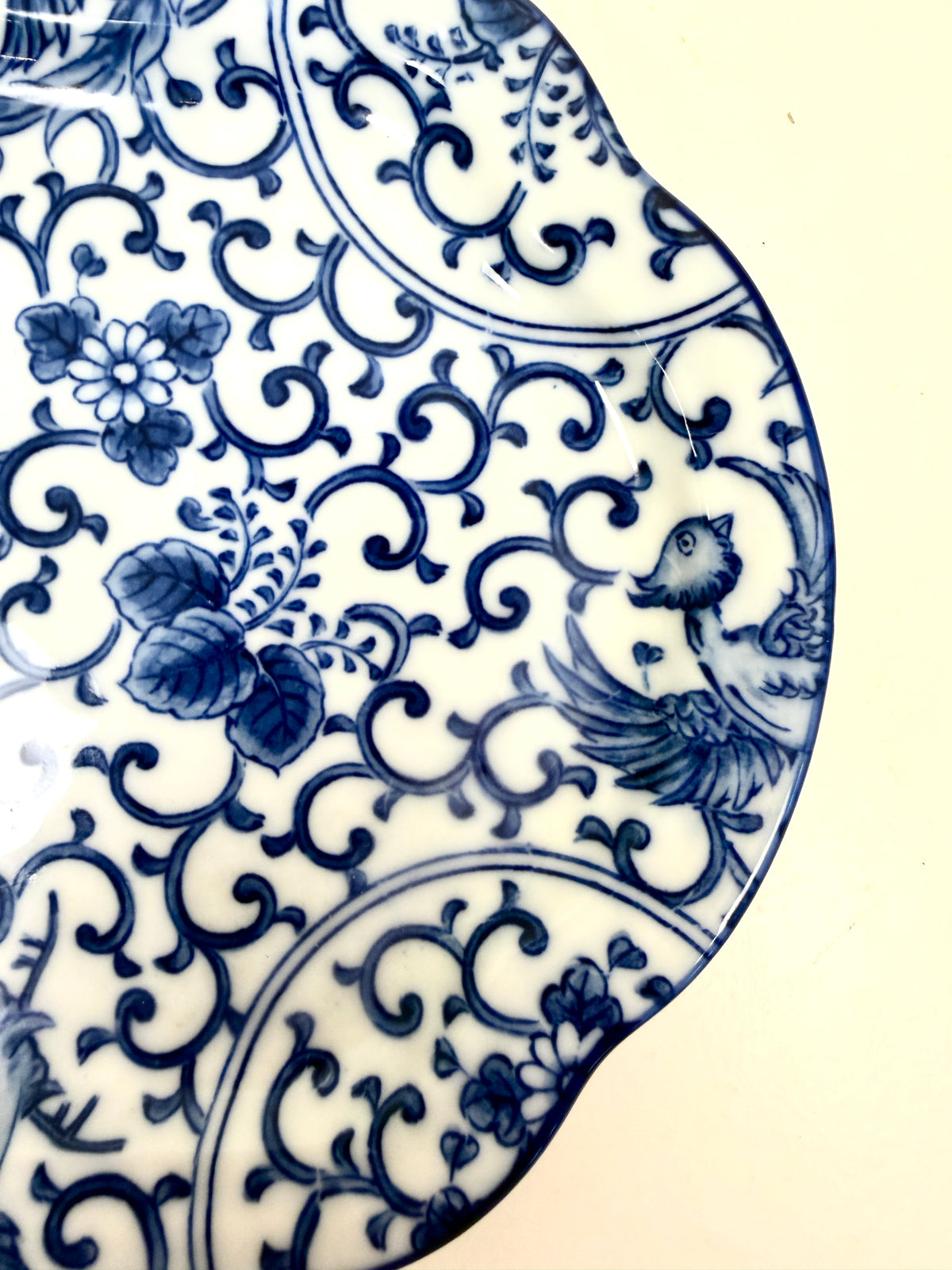 Vintage Chinoiserie Tray with Phoenix