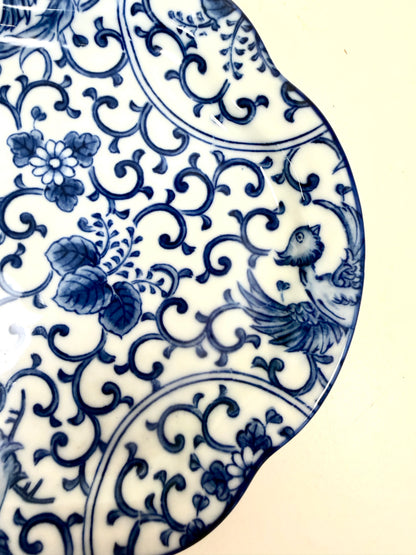 Vintage Chinoiserie Tray with Phoenix