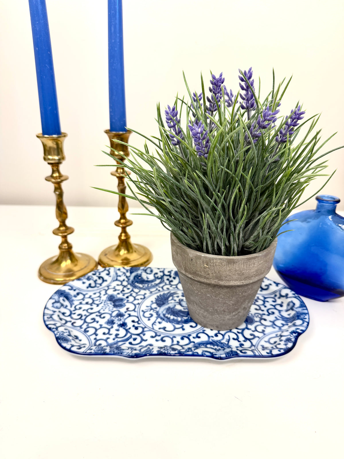 Vintage Chinoiserie Tray with Phoenix