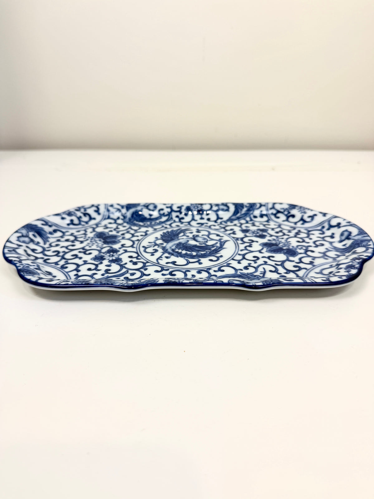 Vintage Chinoiserie Tray with Phoenix