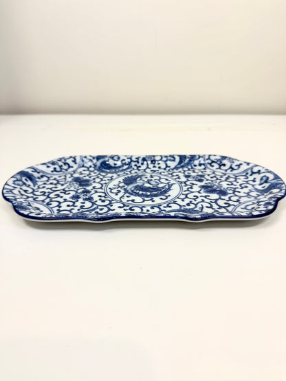 Vintage Chinoiserie Tray with Phoenix