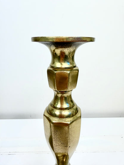 Vintage Brass Candlestick Pair
