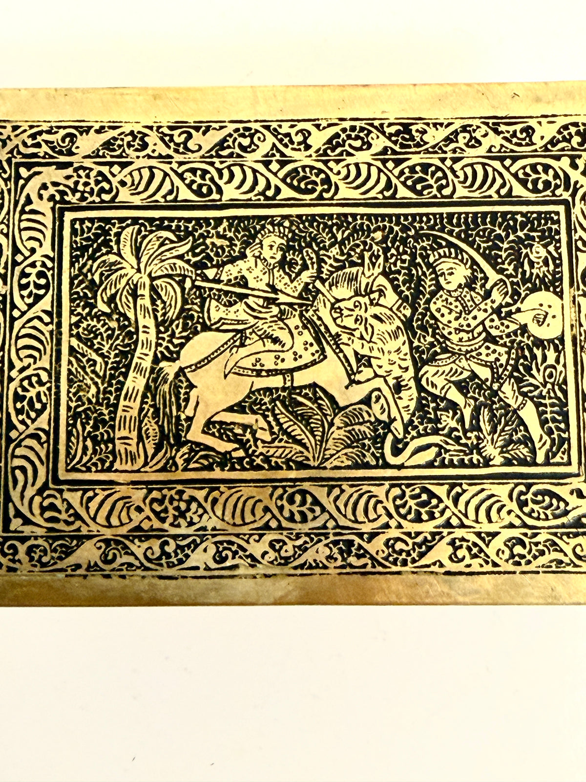 Antique Brass Tobacco Box