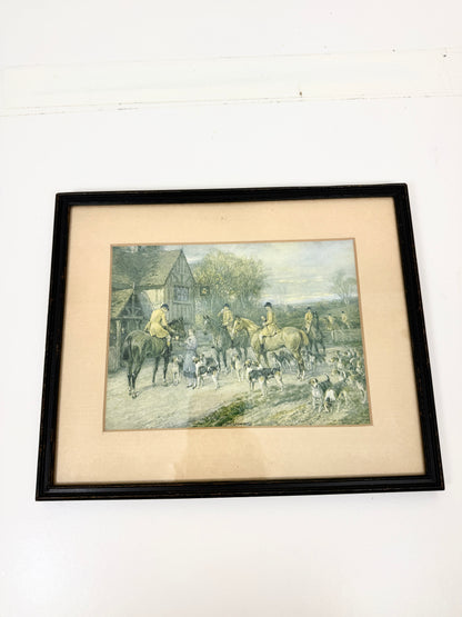 Vintage English Hunting Scene:  Art Print