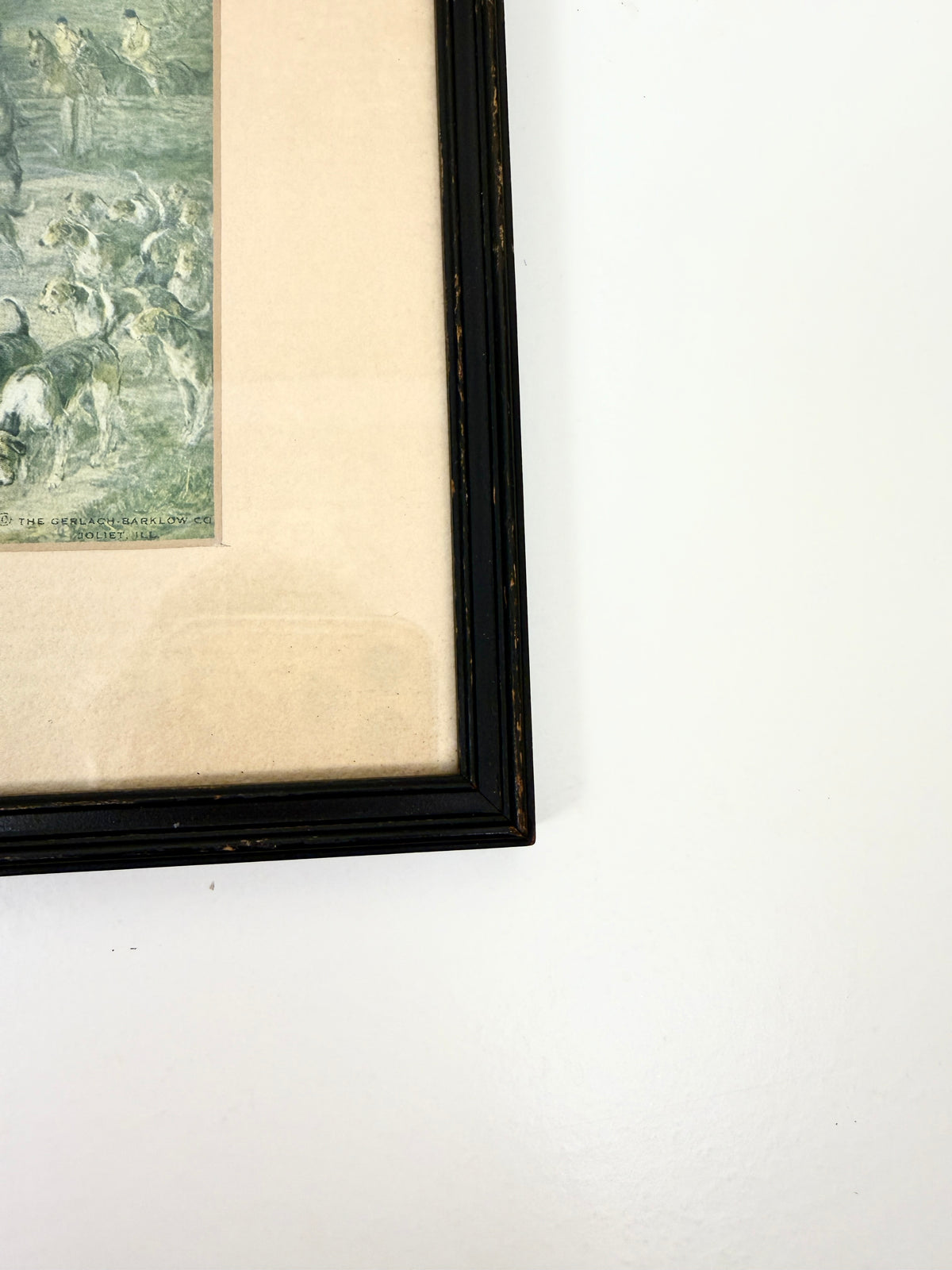 Vintage English Hunting Scene:  Art Print