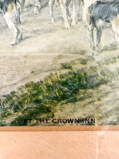 Vintage English Hunting Scene:  Art Print