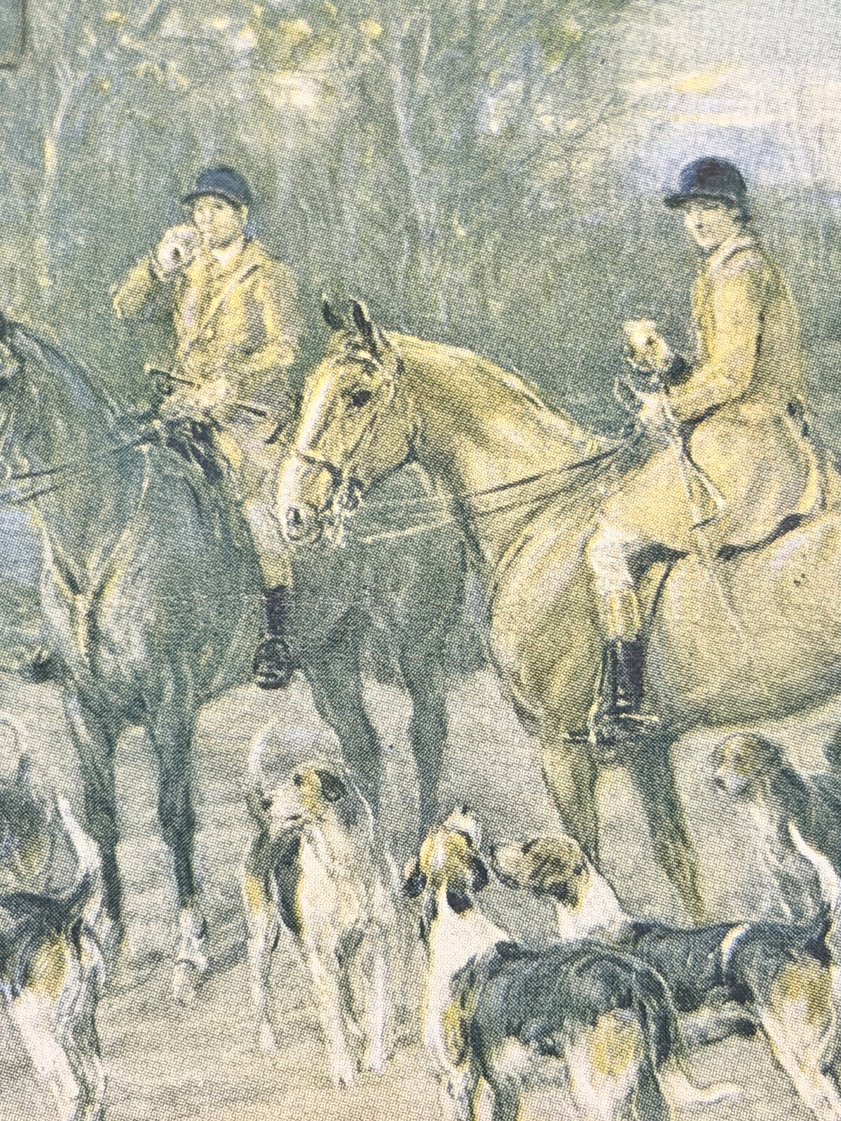 Vintage English Hunting Scene:  Art Print
