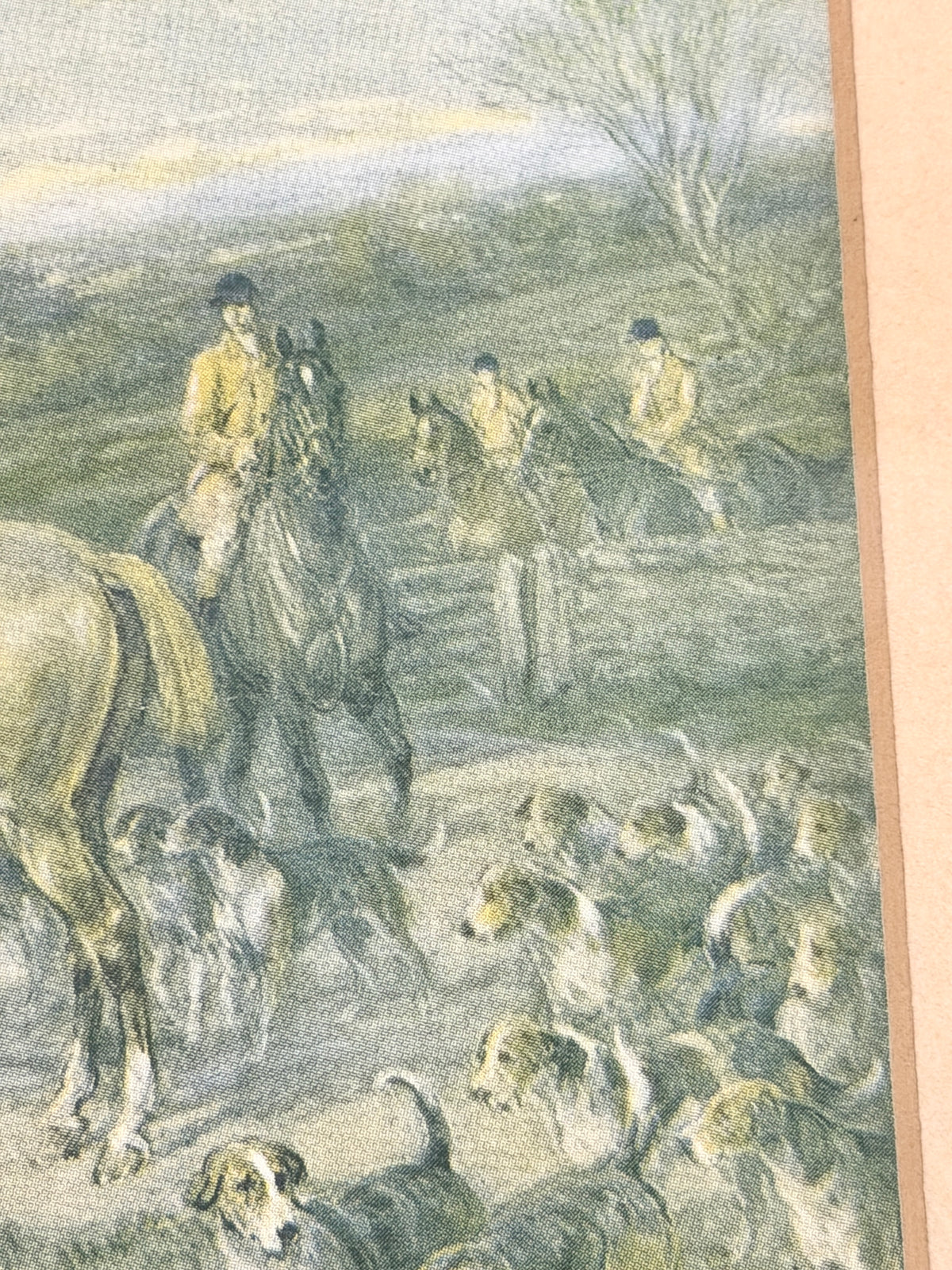 Vintage English Hunting Scene:  Art Print