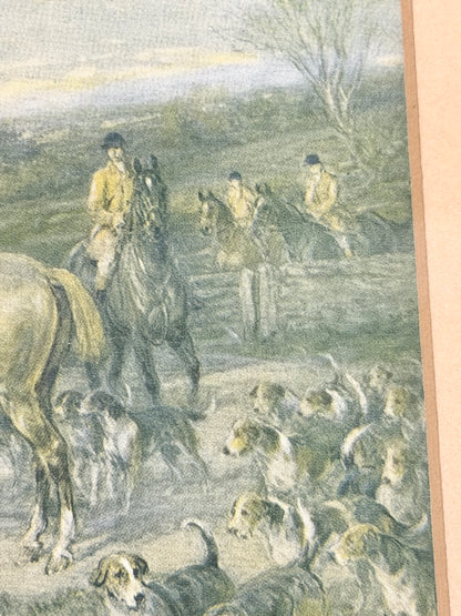 Vintage English Hunting Scene:  Art Print