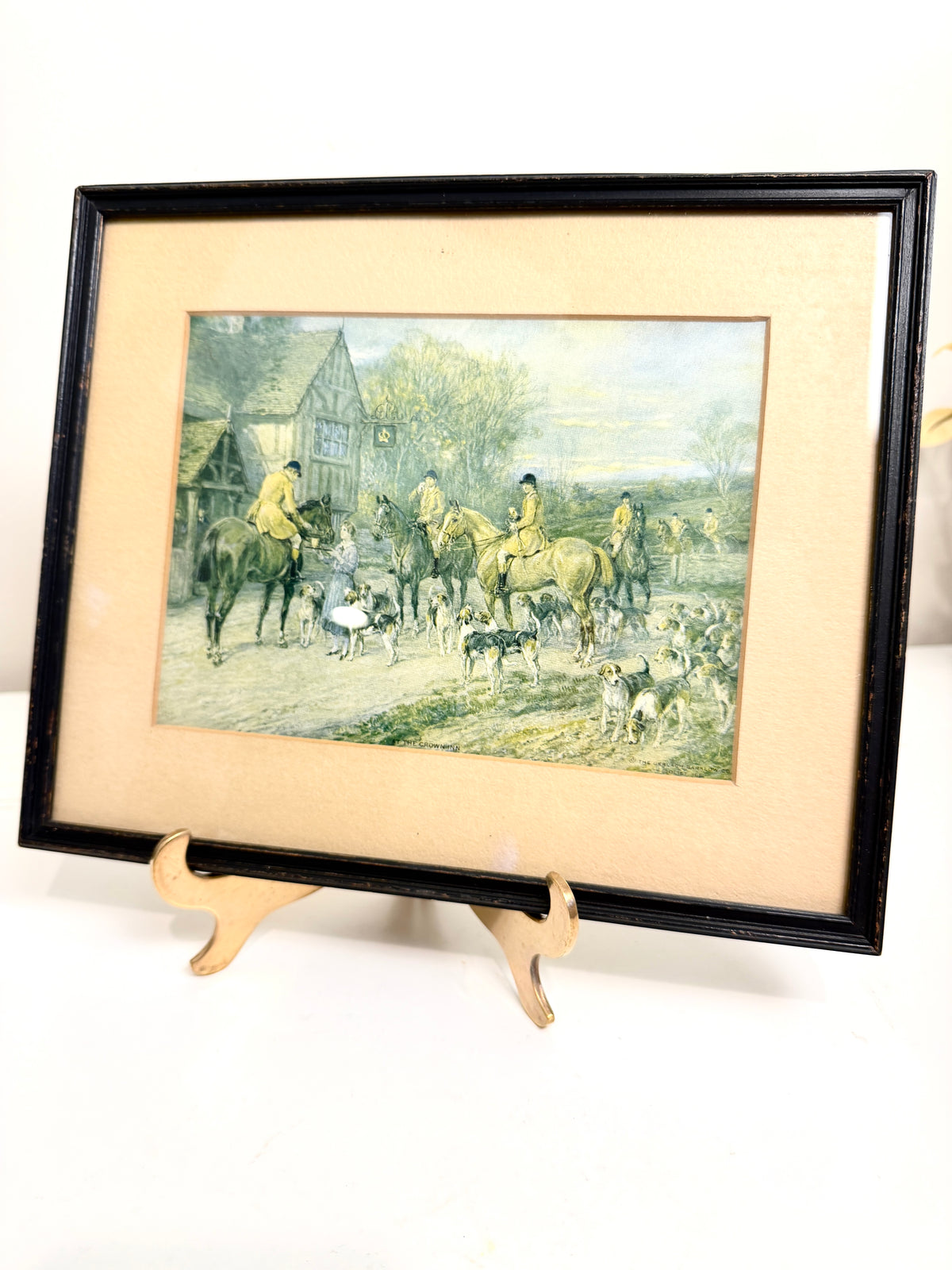 Vintage English Hunting Scene:  Art Print
