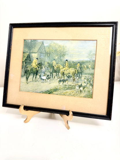 Vintage English Hunting Scene:  Art Print