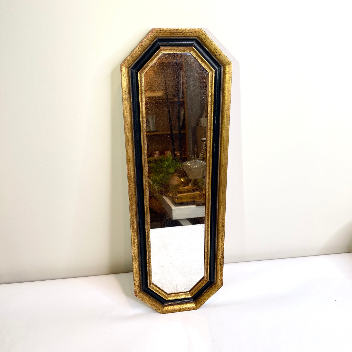 Vintage Mirror - Gold and Black French Style
