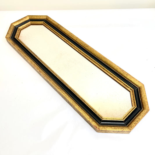 Vintage Mirror - Gold and Black French Style