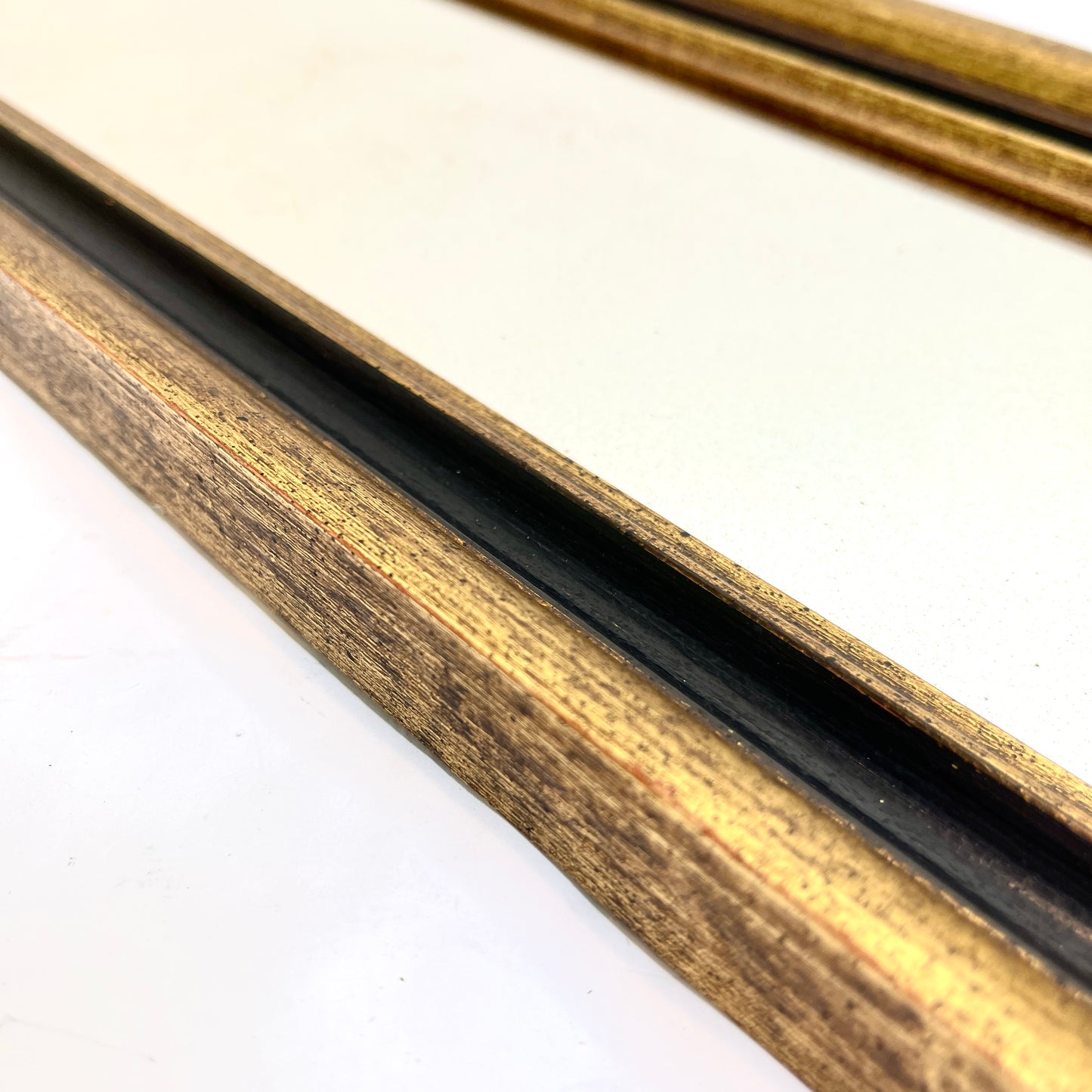 Vintage Mirror - Gold and Black French Style