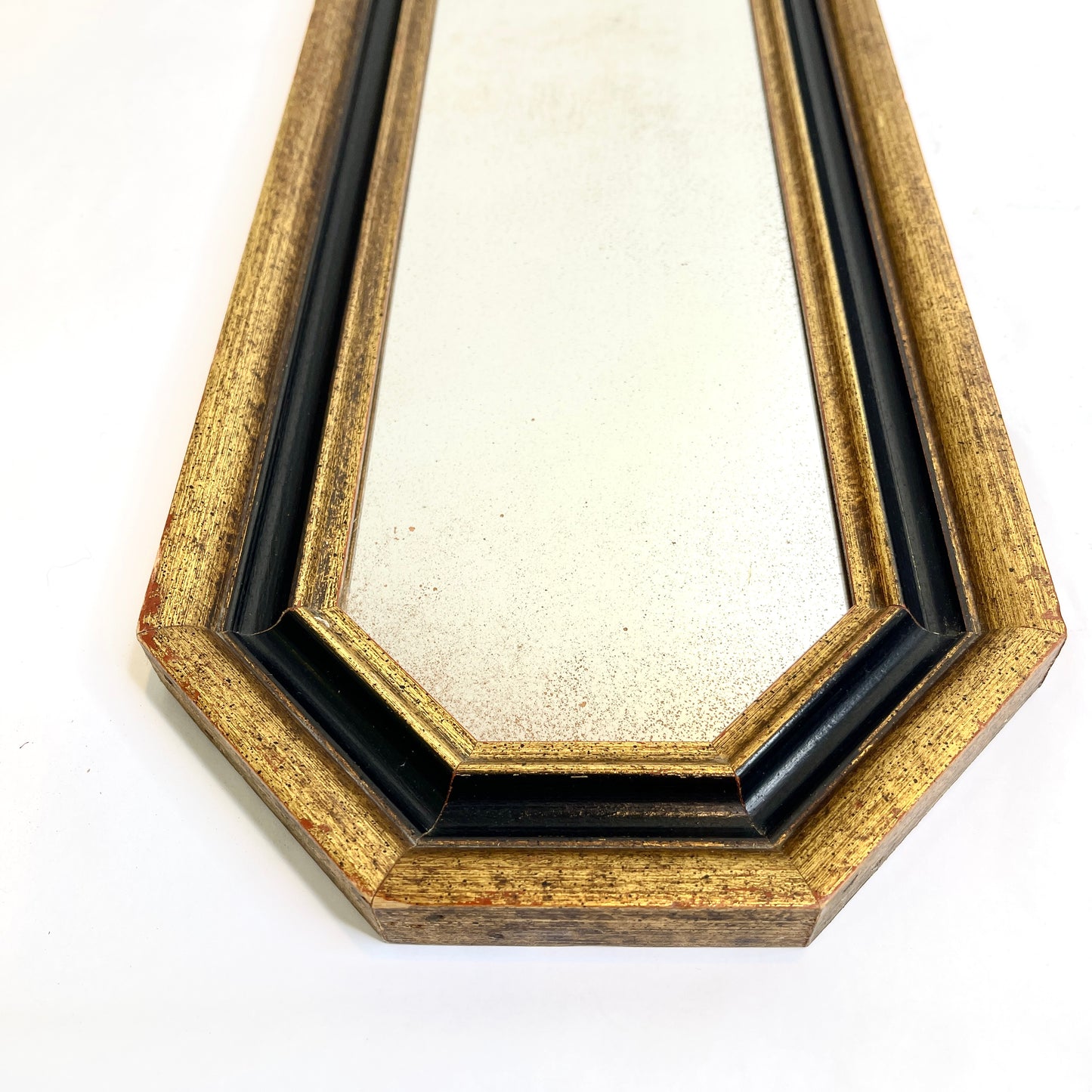 Vintage Mirror - Gold and Black French Style