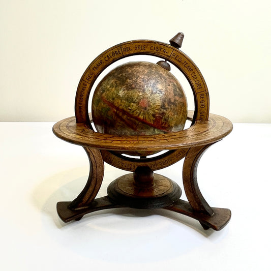 Vintage Wood Globe
