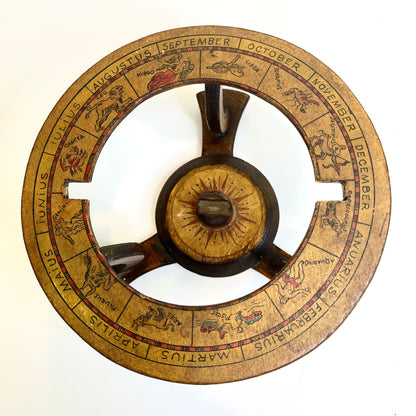 Vintage Wood Globe