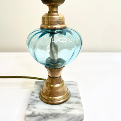 Blue Glass Lamp