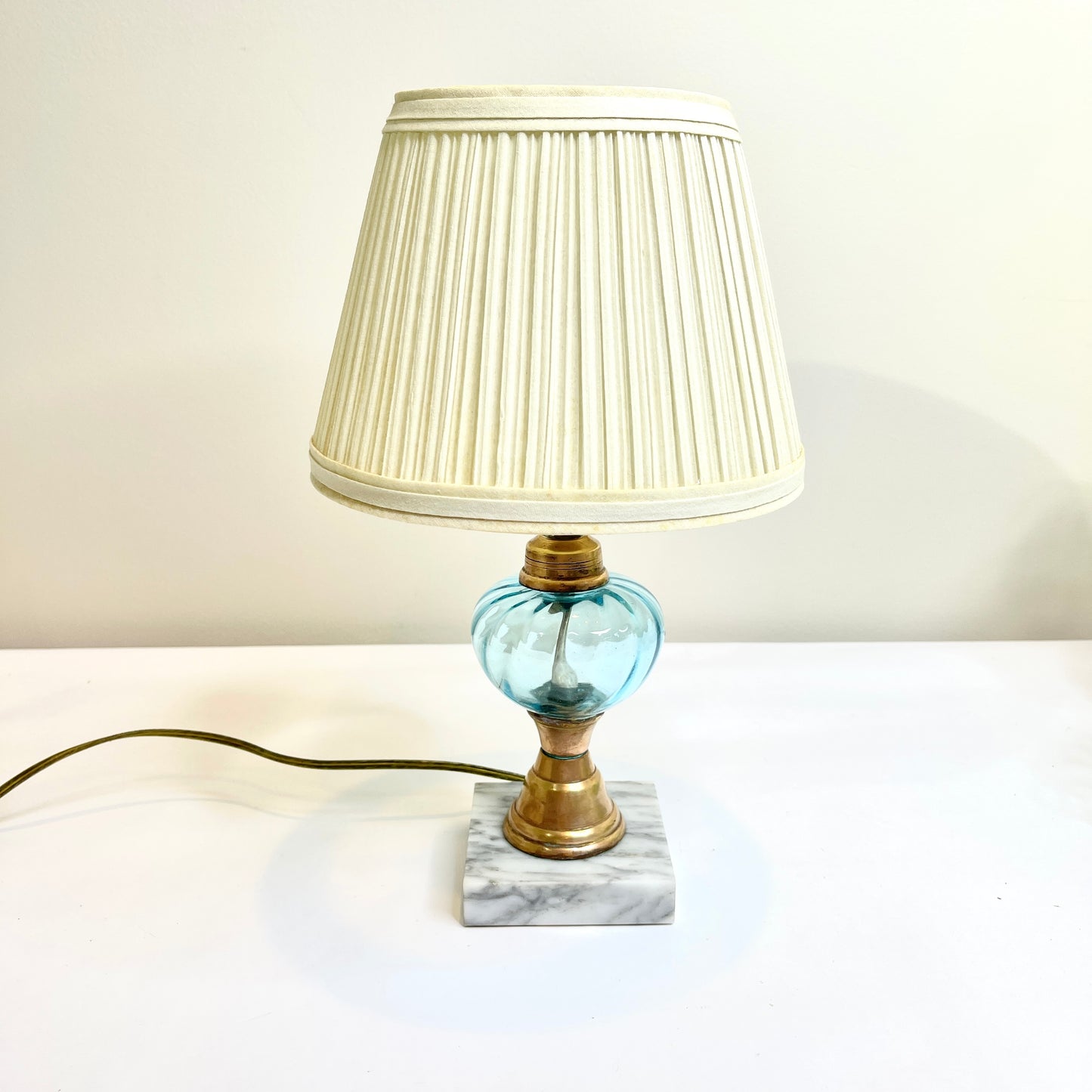 Blue Glass Lamp