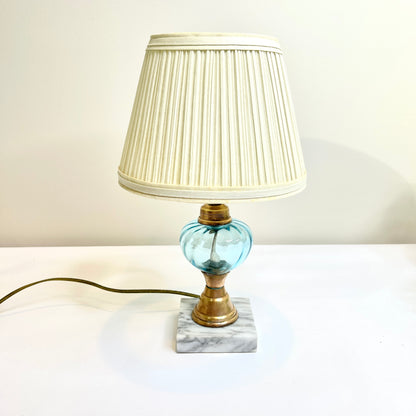 Blue Glass Lamp