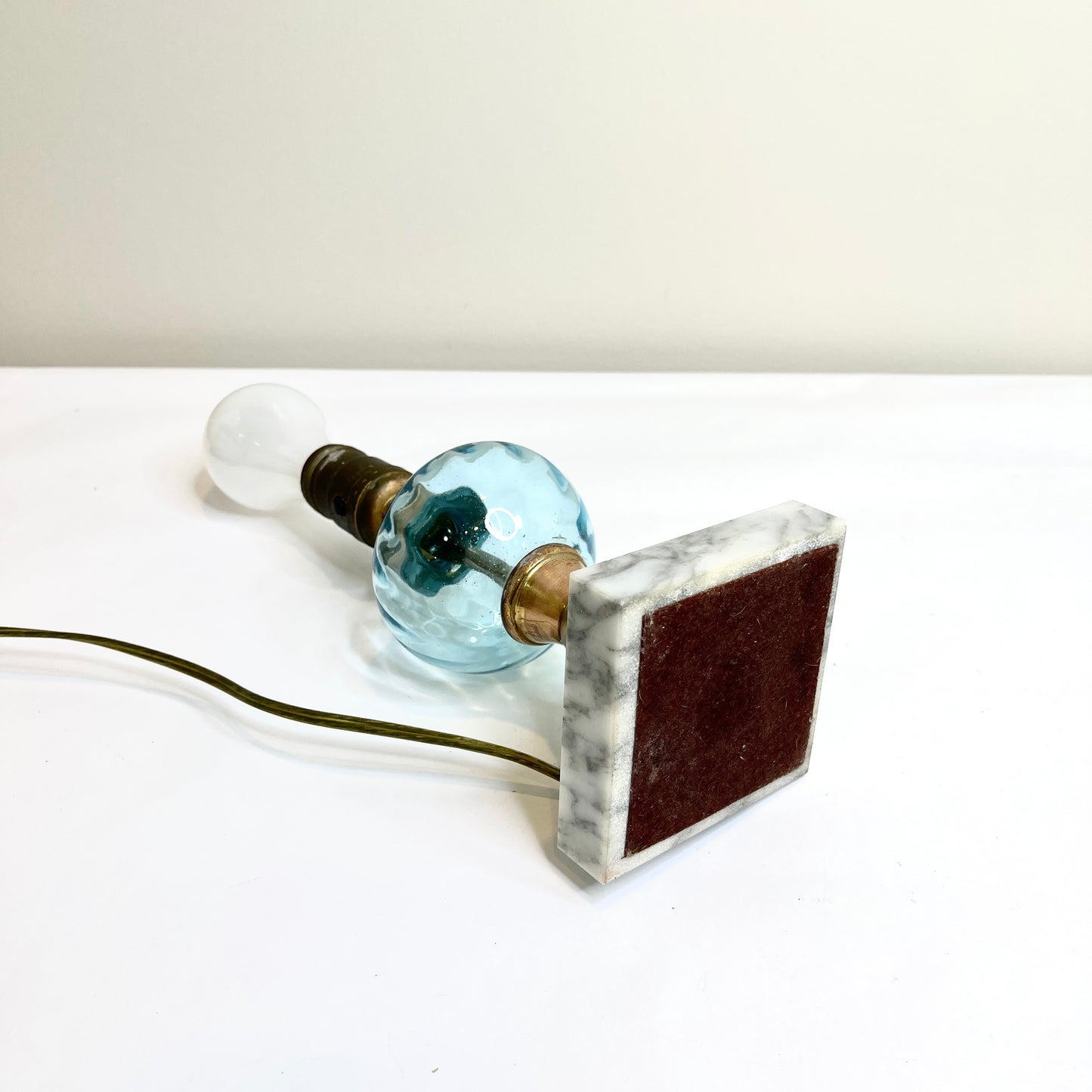 Blue Glass Lamp