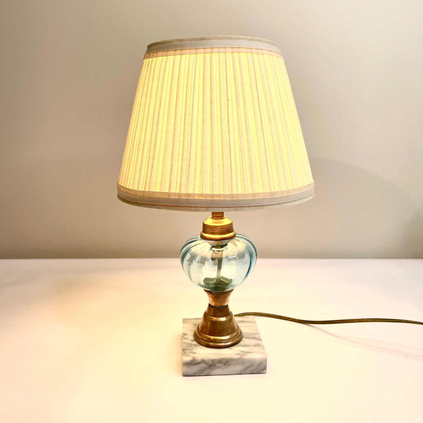 Blue Glass Lamp