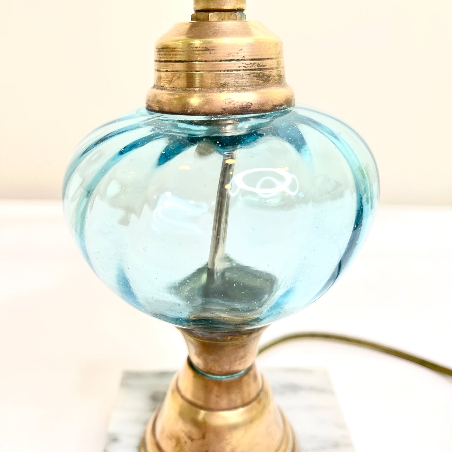 Blue Glass Lamp