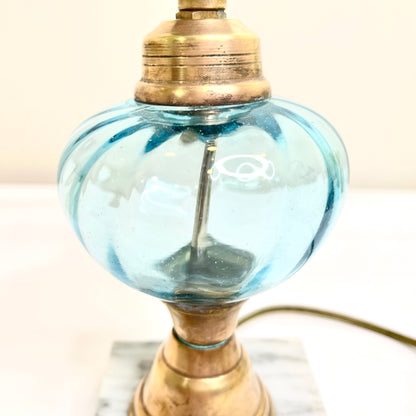 Blue Glass Lamp