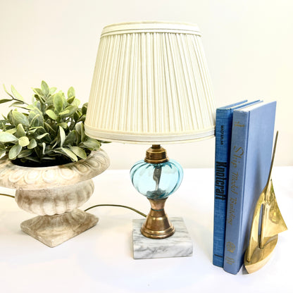 Blue Glass Lamp