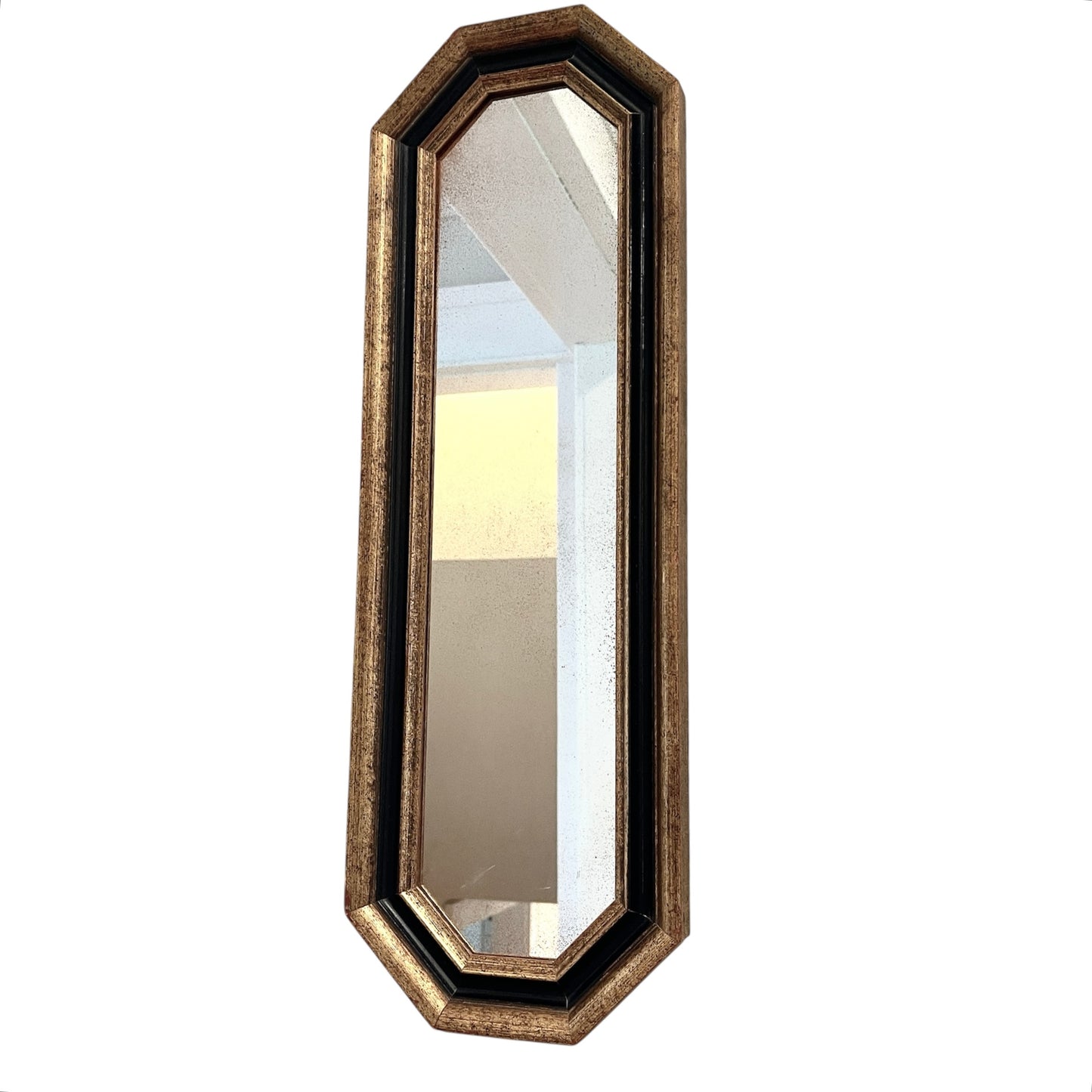 Vintage Mirror - Gold and Black French Style
