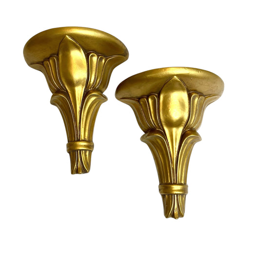 Gold Half Round Shelves