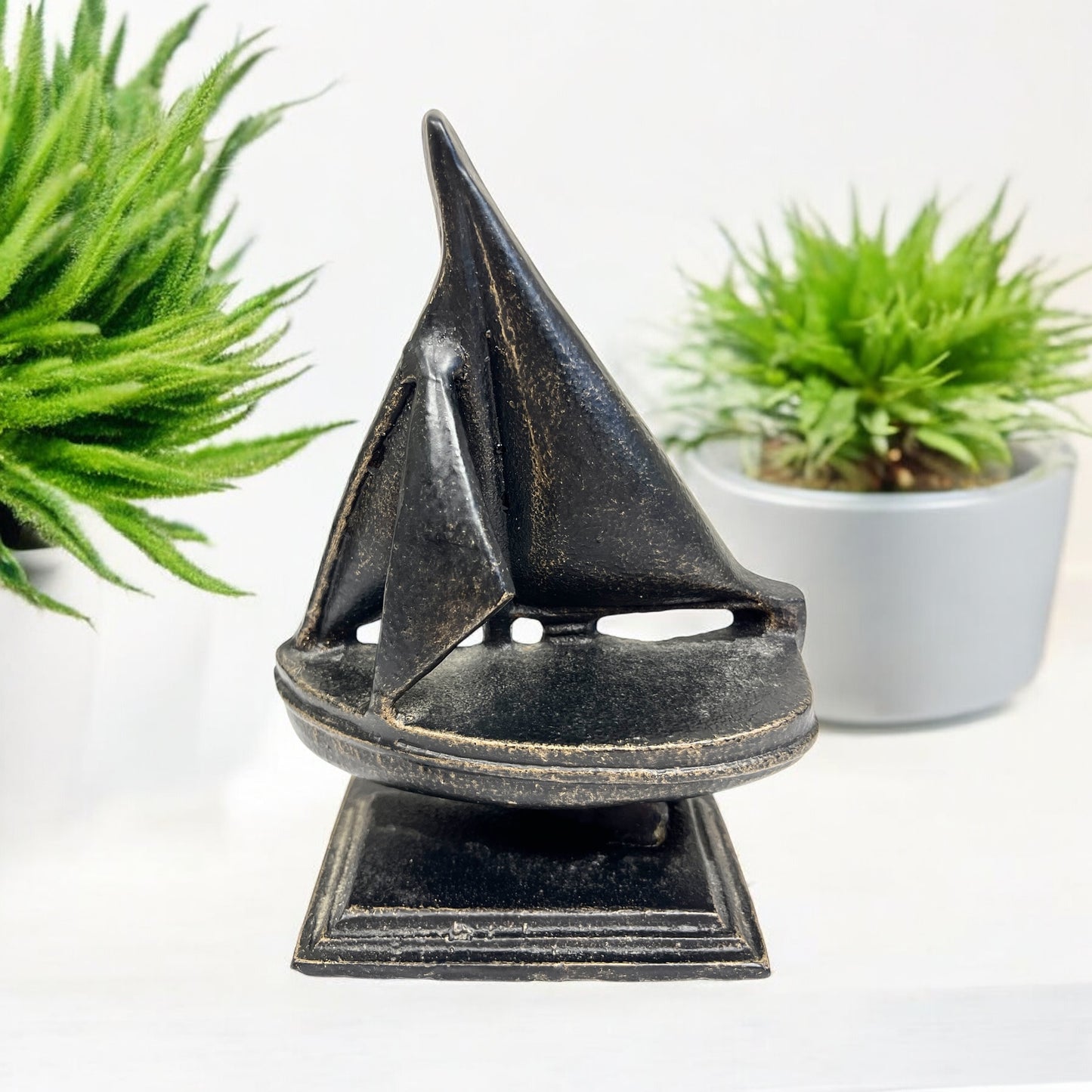 Vintage Sailboat Bookends