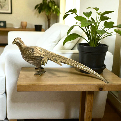 Vintage Brass Pheasant