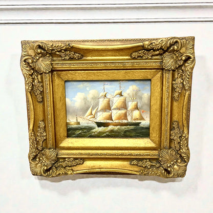 Vintage Clipper Ship Painting
