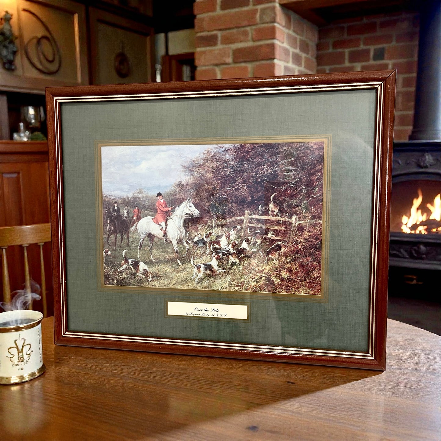Vintage Hunting Scene Lithograph:  Heywood Hardy