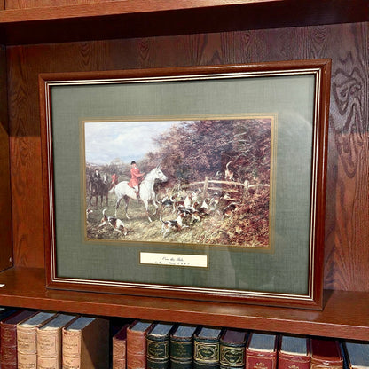 Vintage Hunting Scene Lithograph:  Heywood Hardy