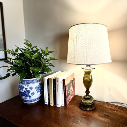 Vintage Green Onyx Lamp