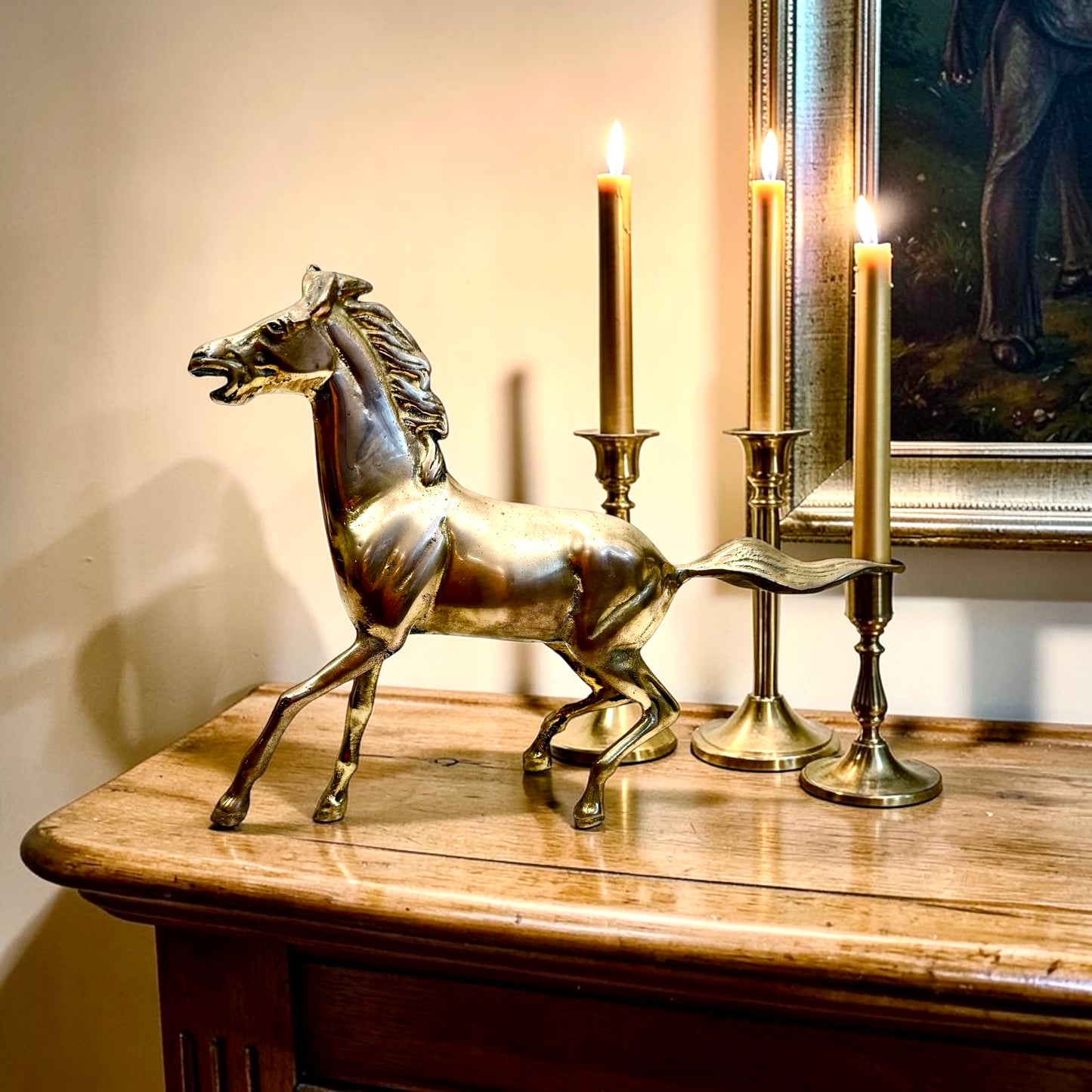 Vintage Brass Horse