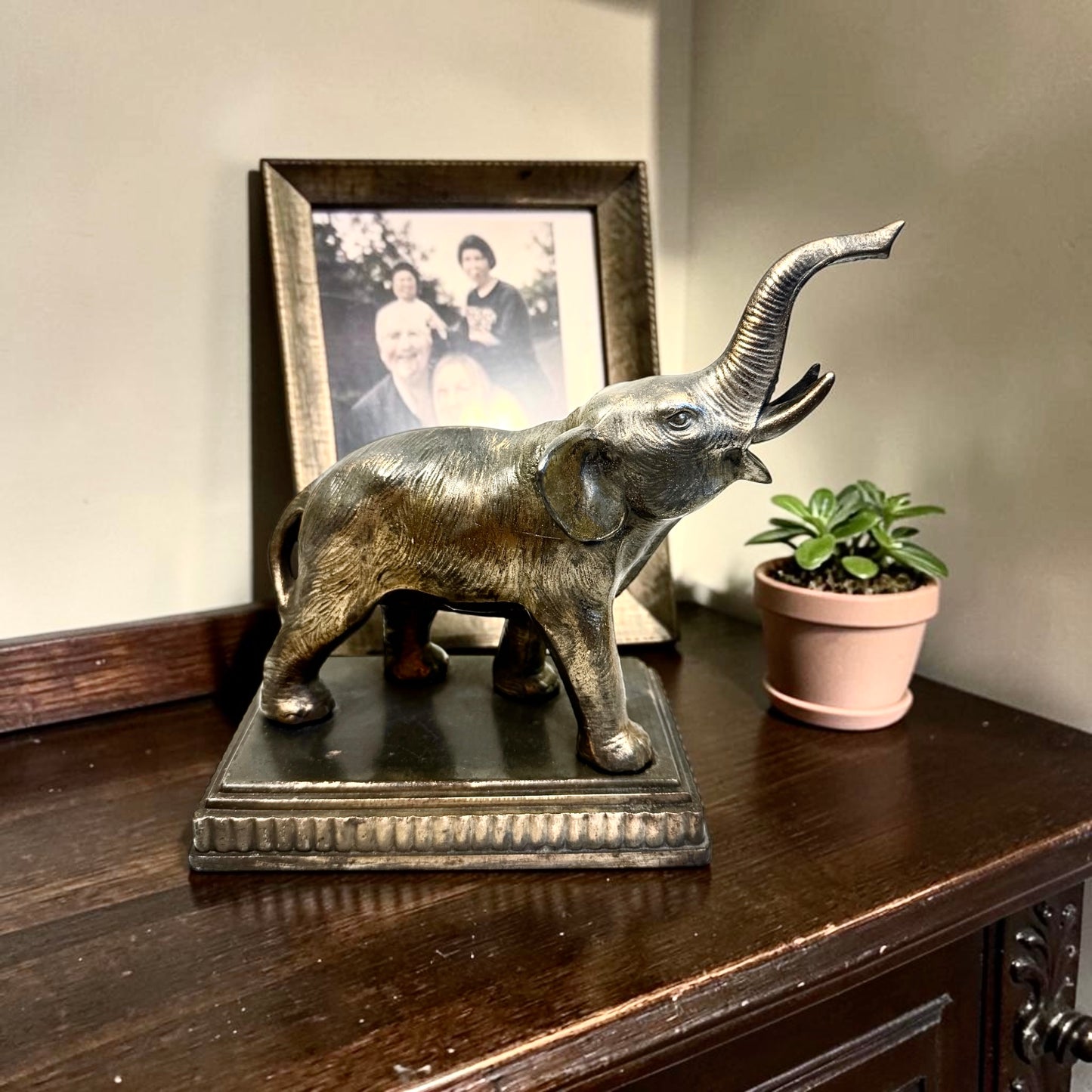 Vintage Elephant Bookend