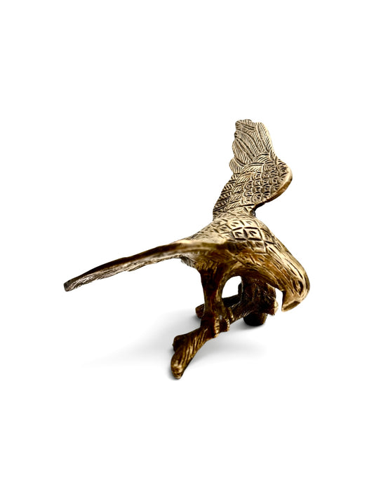 Vintage Brass Eagle on Branch