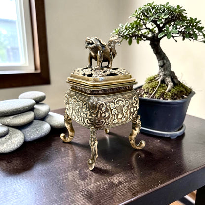 Vintage Bronze Incense Burner