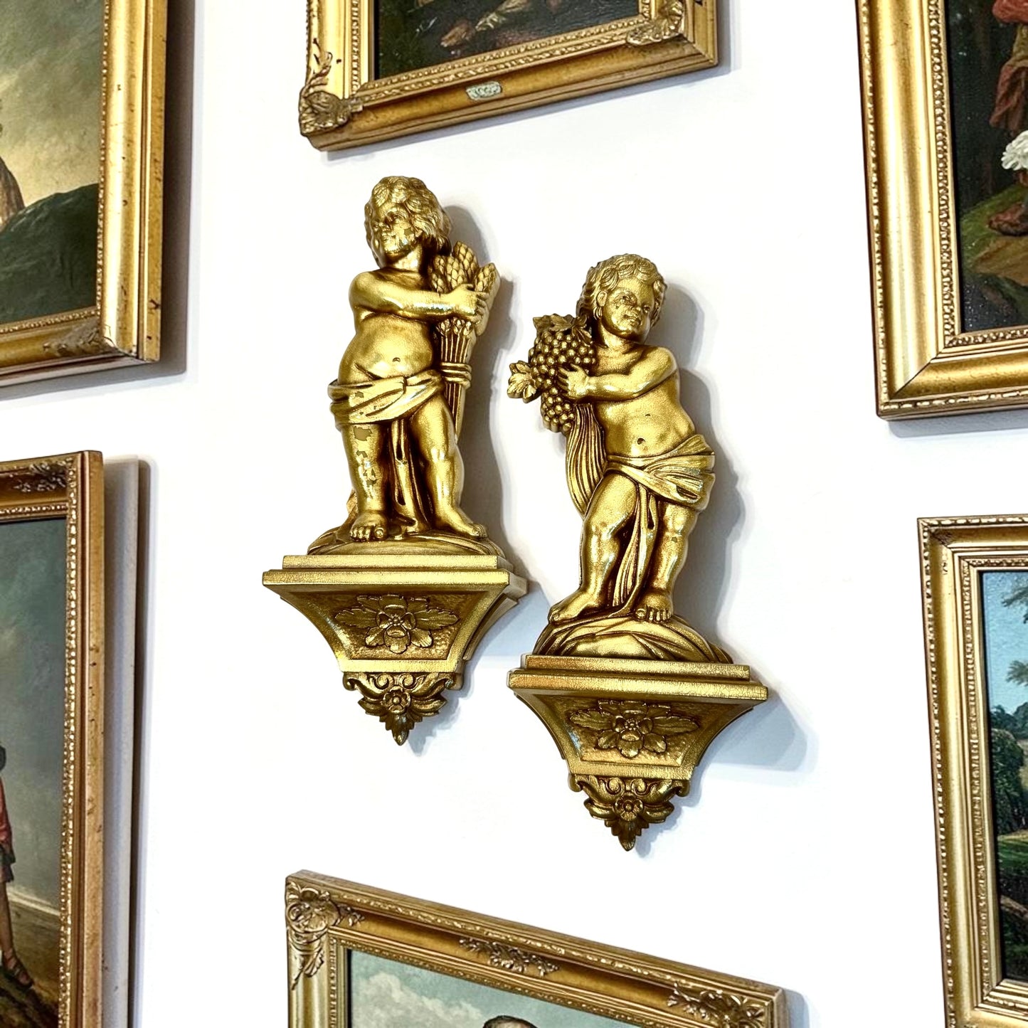 Vintage Syroco Angel Wall Art