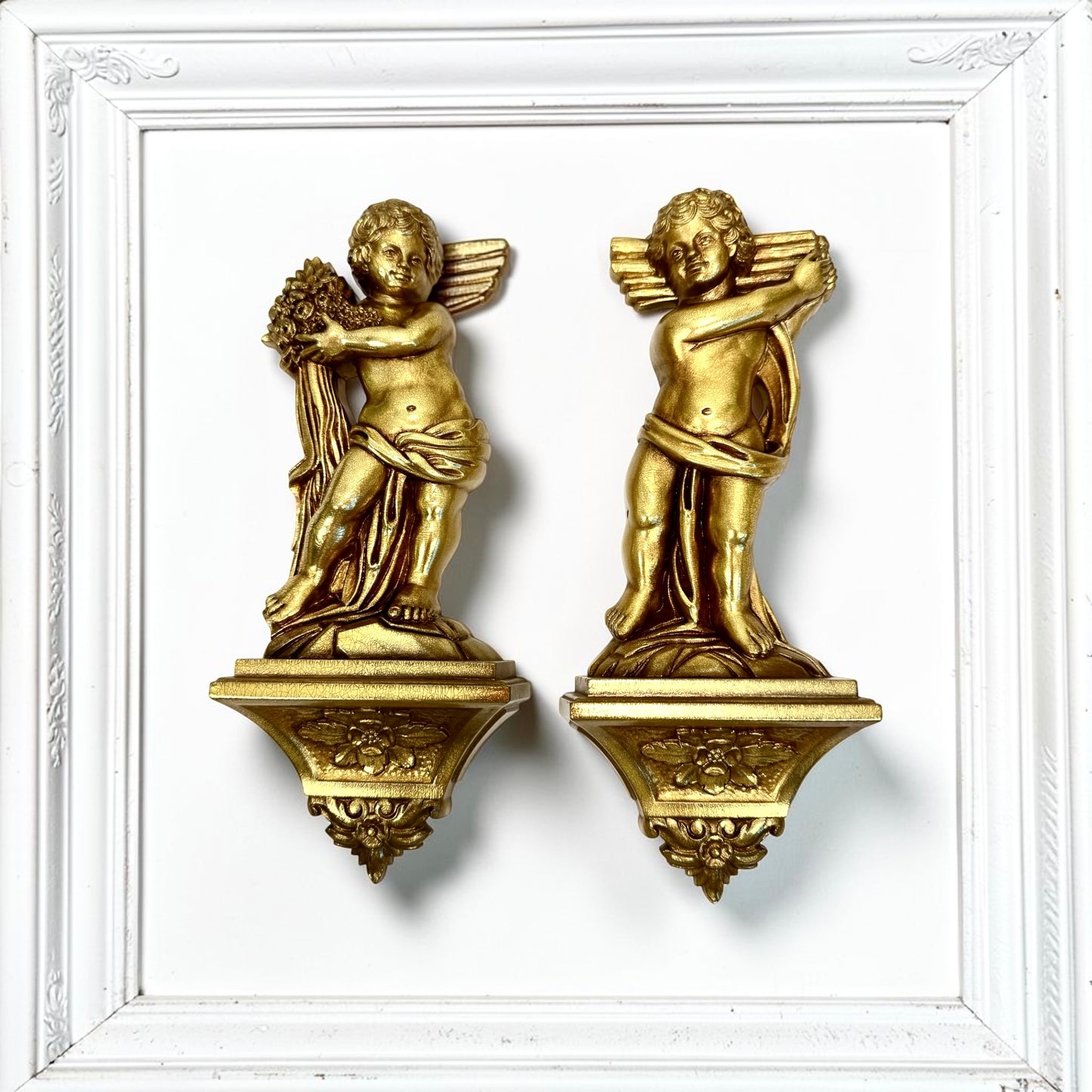 Vintage Syroco Angel Wall Art