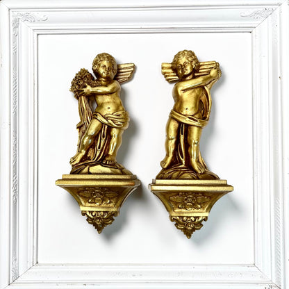 Vintage Syroco Angel Wall Art