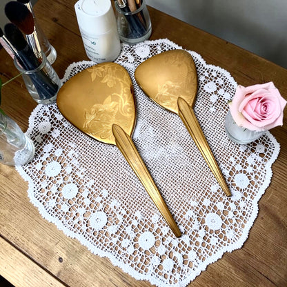 Vintage Gold Vanity Set